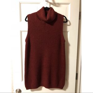 Sleeveless Turtleneck Mini Dress